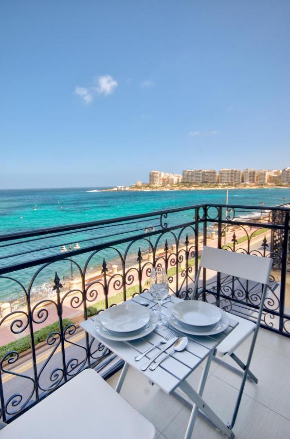 St Julians 2 Bedroom Apartment With Commanding Seaviews By Shortletsmalta Saint Julian's Exterior foto